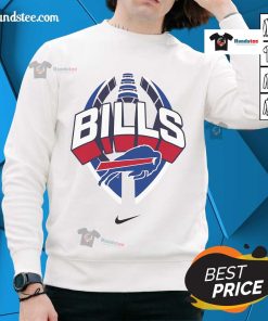Official Buffalo Bills Nike Icon Legend Sweatshirt in blue, featuring team logo and comfortable fit for fans.