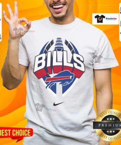 Official Buffalo Bills Nike Icon Legend T-Shirt in blue, featuring the team logo and comfortable fit for fans.