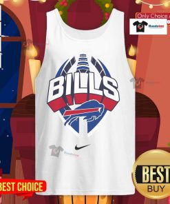 Official Buffalo Bills Nike Icon Legend Tank Top in blue, featuring team logo and sports design for fans.