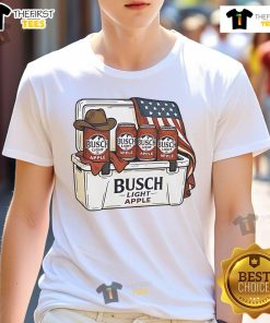 Official Busch Light Apple T-Shirt featuring vibrant graphics and a comfortable fit, perfect for fans of Busch Light.