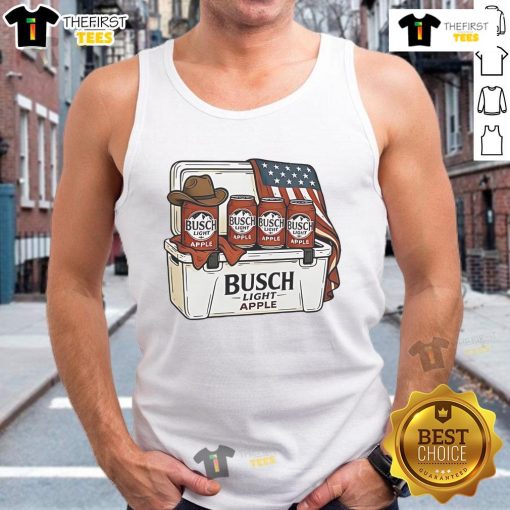 Official Busch Light Apple tank top featuring a vibrant design perfect for summer gatherings and outdoor events.