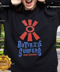 Official Butthole Surfers Gringo Skateboards Super Sweatshirt featuring vibrant graphics and a cozy fit for fans.