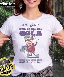 Official Call of Duty Ice Cold Perk-A-Cola ladies tee featuring a stylish design for gamers and fans of the franchise.
