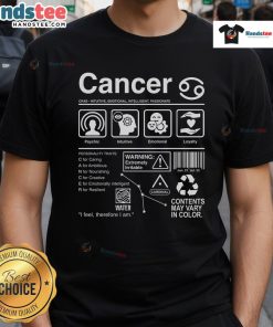 Official Cancer Label T-Shirt featuring a bold design to raise awareness and support cancer research initiatives.