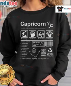Official Capricorn Label Sweatshirt featuring a trendy design, perfect for zodiac enthusiasts and casual wear.