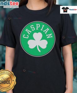 Official Caspian Celtics Ladies Tee featuring stylish design and comfortable fit for fans and casual wear.