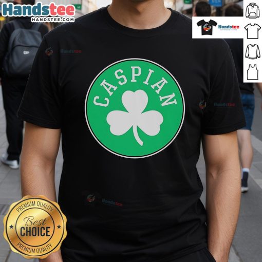 Official Caspian Celtics T-Shirt featuring logo, vibrant colors, and a stylish design for fans and supporters.