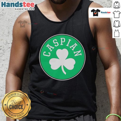 Official Caspian Celtics Tank Top featuring a stylish design, perfect for casual wear and sports fans.