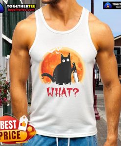 Funny tank top featuring an official cat design, perfect for cat lovers and casual wear enthusiasts.