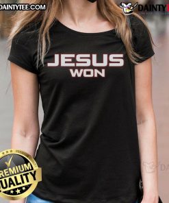 Official Chas McCormick Jesus Won Ladies Tee featuring stylish design and vibrant colors for a trendy look.