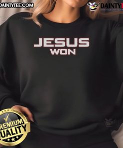 Official Chas McCormick Jesus Won Sweatshirt featuring a bold graphic and stylish design for fans and supporters.