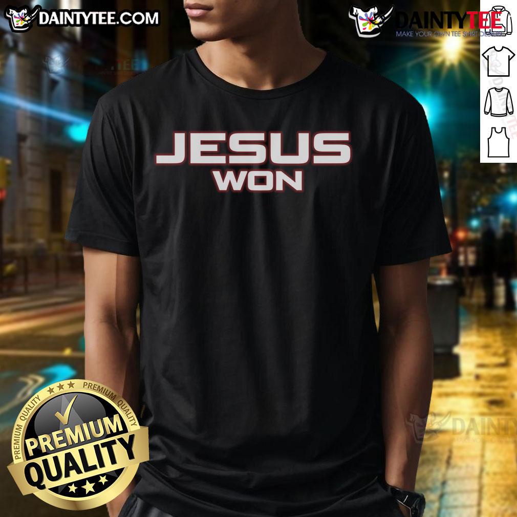 Official Chas Mccormick Jesus Won T Shirt Alt Text: Official Chas McCormick Jesus Won T-Shirt featuring vibrant design, perfect for fans and believers alike.
