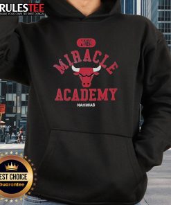 Official Chicago Bulls Miracle Academy NBA Collection Hoodie featuring team logo and stylish design in red and black.
