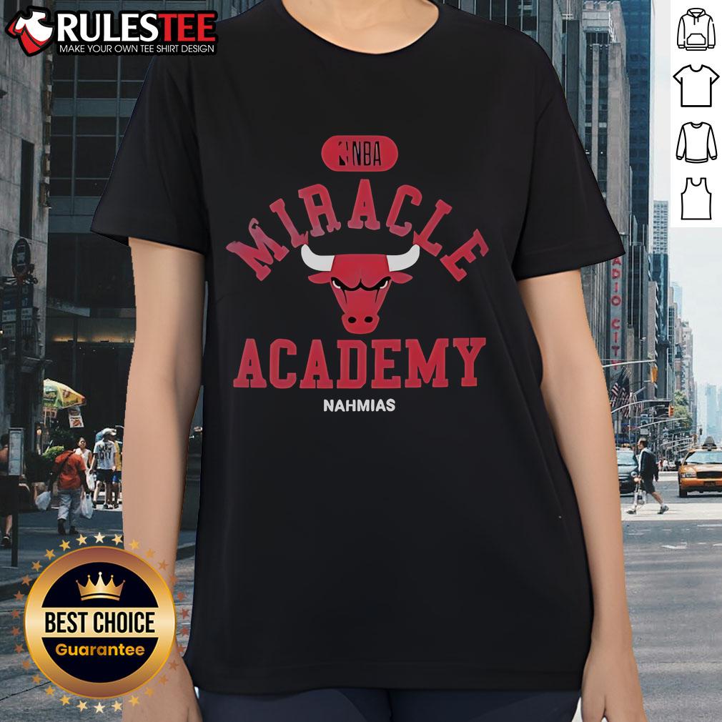 Official Chicago Bulls Miracle Academy Nba Collection Ladies Tee Official Chicago Bulls Miracle Academy NBA Collection Ladies Tee featuring vibrant team colors and stylish design.