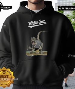 Alt Text: Official Chicago White Sox Tiny Turnip Velociraptor Hoodie featuring vibrant design and team logos for fans.