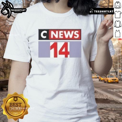 Official Cnews 14 Ladies Tee featuring stylish design and comfortable fit, perfect for casual wear.