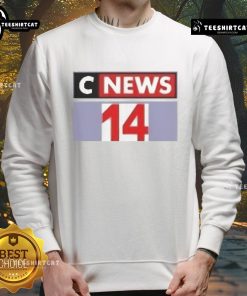 Official Cnews 14 Sweatshirt in black, featuring stylish design and comfortable fit for casual wear.