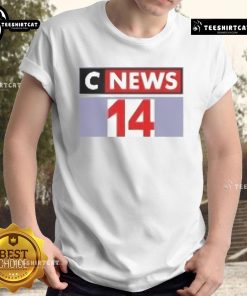 Official Cnews 14 T-Shirt featuring a bold design and vibrant colors, perfect for fans of Cnews merchandise.