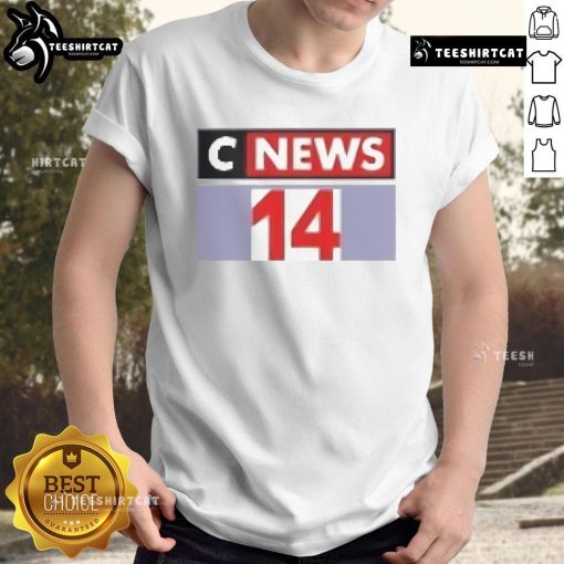 Official Cnews 14 T-Shirt featuring a bold design and vibrant colors, perfect for fans of Cnews merchandise.