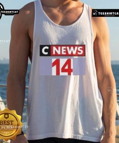Stylish Official Cnews 14 tank top featuring bold graphics, perfect for casual summer wear and trendy outfits.