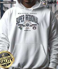 Official Coastal Carolina vs Auburn Tigers NCAA D1 Baseball Super Regional 2025 hoodie showcasing team logos and vibrant colors.