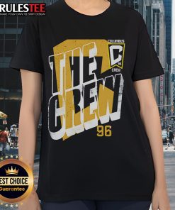 Official Columbus Crew Wave Bold Ladies Tee featuring vibrant team colors and stylish design for fans.