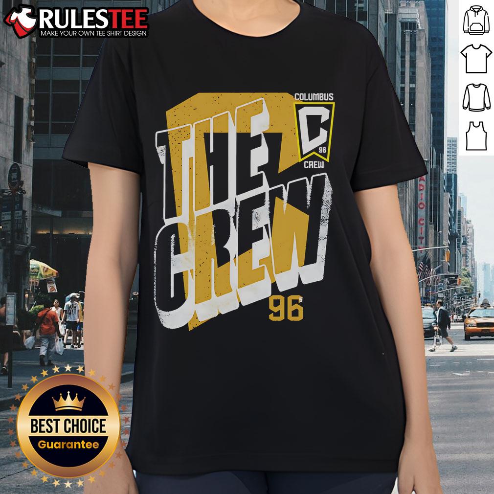 Official Columbus Crew Wave Bold Ladies Tee Official Columbus Crew Wave Bold Ladies Tee featuring vibrant team colors and stylish design for fans.