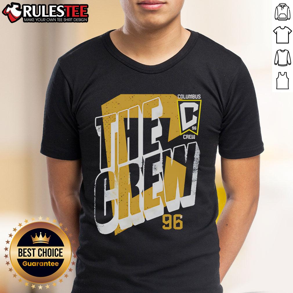 Official Columbus Crew Wave Bold T Shirt Official Columbus Crew Wave Bold T-Shirt in black, featuring team logo and stylish wave design for soccer fans.