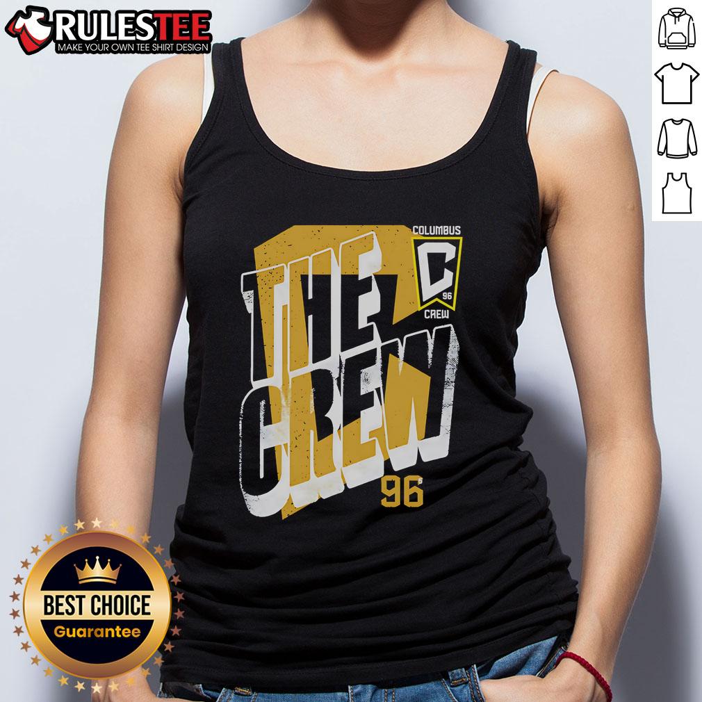 Official Columbus Crew Wave Bold Tank Top Official Columbus Crew Wave Bold Tank Top featuring team colors and logo, perfect for game day or casual wear.