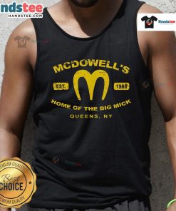 Official Coming to America McDowell's Home of the Big Mick tank top, established 1988, Queen NY design.