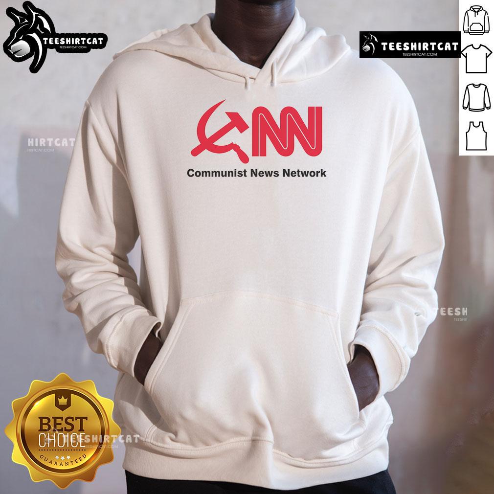 Official Communist News Network Hoodie Official Communist News Network hoodie featuring bold logo and vibrant design, perfect for stylish political expression.