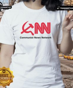 Official Communist News Network Ladies Tee featuring bold graphic design, perfect for casual wear and expressing activism.