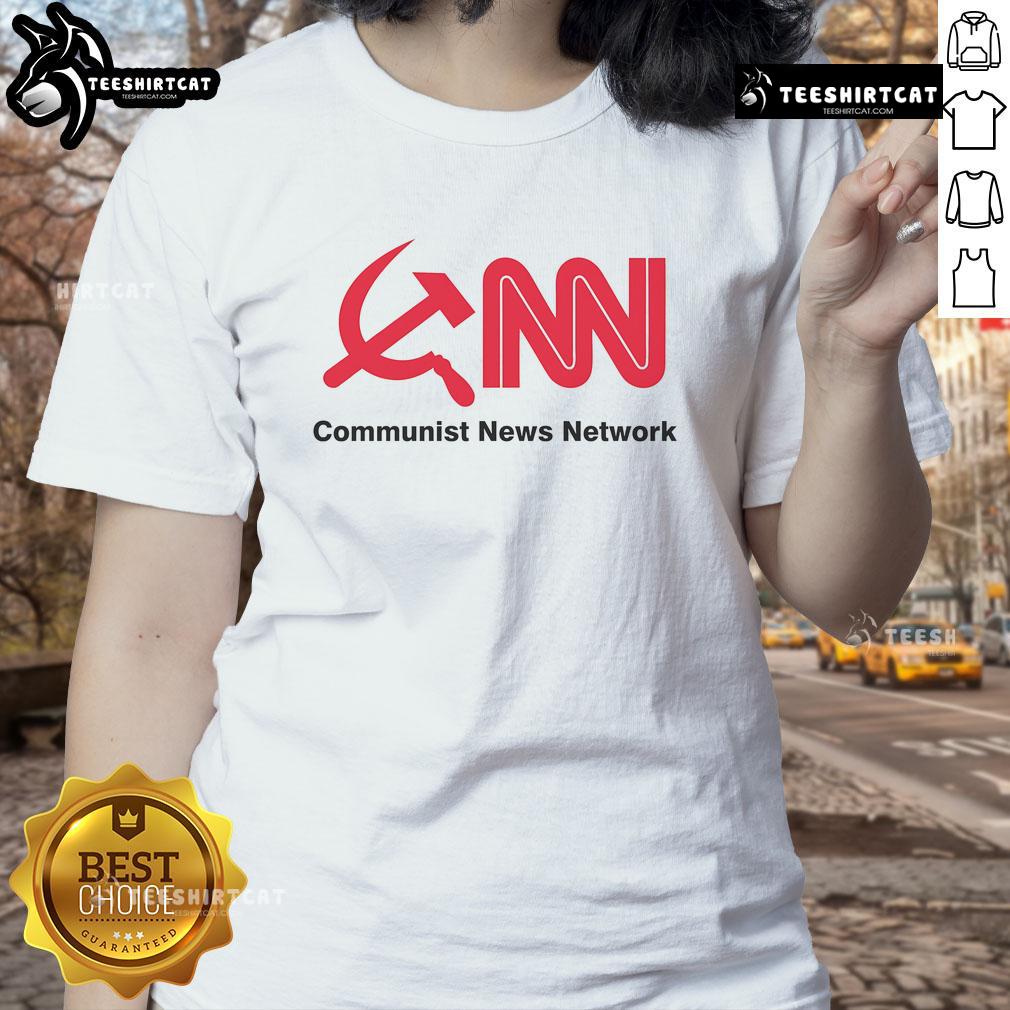 Official Communist News Network Ladies Tee Official Communist News Network Ladies Tee featuring bold graphic design, perfect for casual wear and expressing activism.
