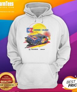 Connor Zilisch 87 CotA Red Bull Trackhouse NASCAR hoodie featuring bold graphics and vibrant colors.