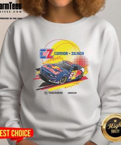 Connor Zilisch 87 CotA Red Bull Trackhouse NASCAR sweatshirt in vibrant colors, perfect for racing fans and enthusiasts.