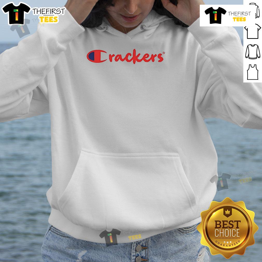 Official Crackers Champion Parody Hoodie Official Crackers Champion Parody Hoodie featuring a playful design, perfect for casual wear and humor lovers.