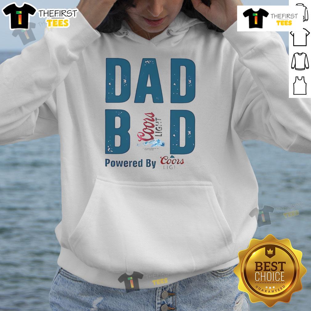 Official Dad Bod Powered By Coors Light Hoodie Coors Light hoodie featuring 'Official Dad Bod Powered By Coors Light' design, perfect for casual wear and dad style.