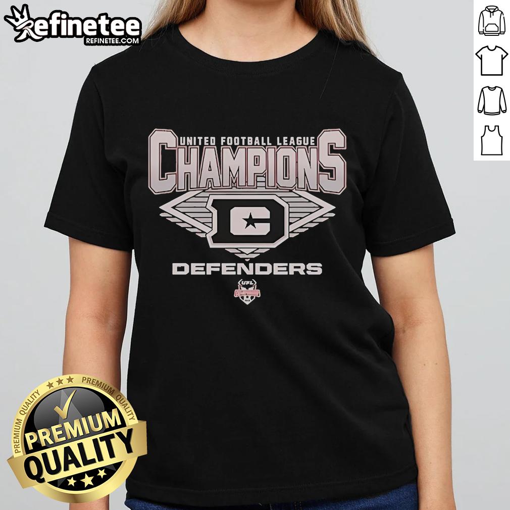 Official Dc Defenders 2025 Ufl Champions Diamond Ladies Tee Official DC Defenders 2025 UFL Champions Diamond Ladies Tee showcasing team pride in stylish design.