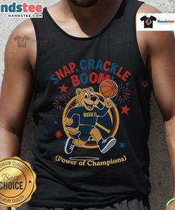 Official Denver Nuggets Snap Crackle Boom tank top, perfect for Independence Day celebrations and sports fans.