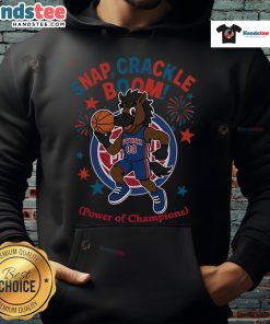 Official Detroit Pistons Snap Crackle Boom hoodie featuring patriotic design for Independence Day celebration.
