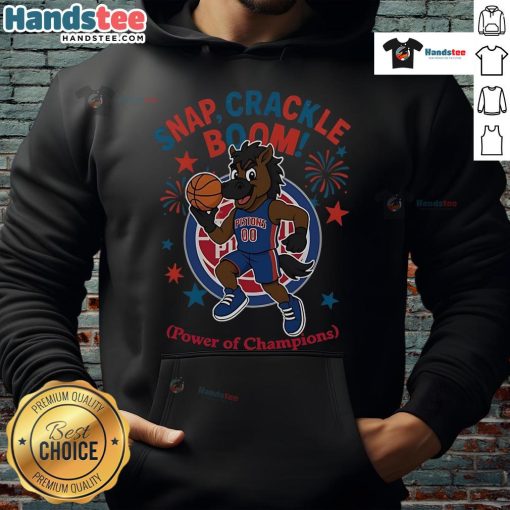 Official Detroit Pistons Snap Crackle Boom hoodie featuring patriotic design for Independence Day celebration.