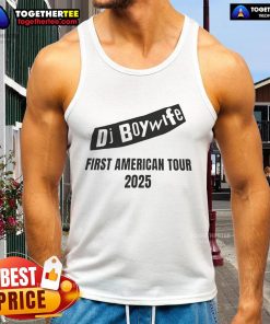 Official DJ Boy Wife wearing a stylish tank top during her first American tour in 2025, showcasing vibrant concert vibes.