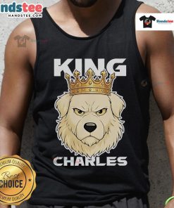 Stylish Official Dog King Charles tank top featuring a vibrant design, perfect for pet lovers and fashion enthusiasts.