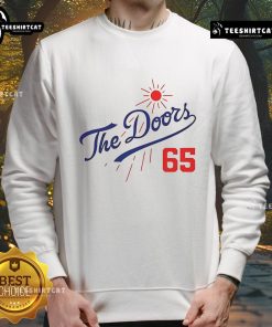 Official LA Dodgers Summer Baseball sweatshirt in blue, featuring logo and comfortable fit for fans and casual wear.