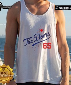 Official LA Dodgers summer baseball tank top featuring vibrant team colors and logo, perfect for game day wear.