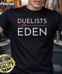 Official Duelists Of Eden T-Shirt featuring vibrant graphics and a stylish design for fans of the game.