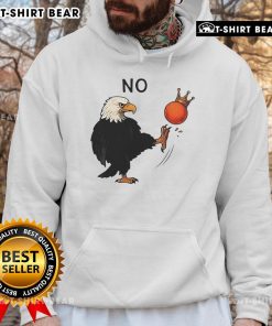 Official Eagle No Kings Trump Hoodie featuring a bold eagle design and political statement for supporters.