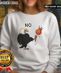 Official Eagle No Kings Trump Sweatshirt featuring a bold eagle design, perfect for patriotic fashion enthusiasts.