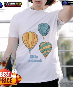 Official Ellie Holcomb Hot Air Balloon T-Shirt featuring vibrant colors and a unique design, perfect for fans and casual wear.