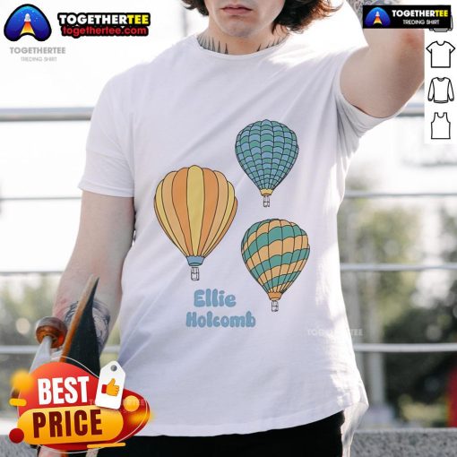 Official Ellie Holcomb Hot Air Balloon T-Shirt featuring vibrant colors and a unique design, perfect for fans and casual wear.